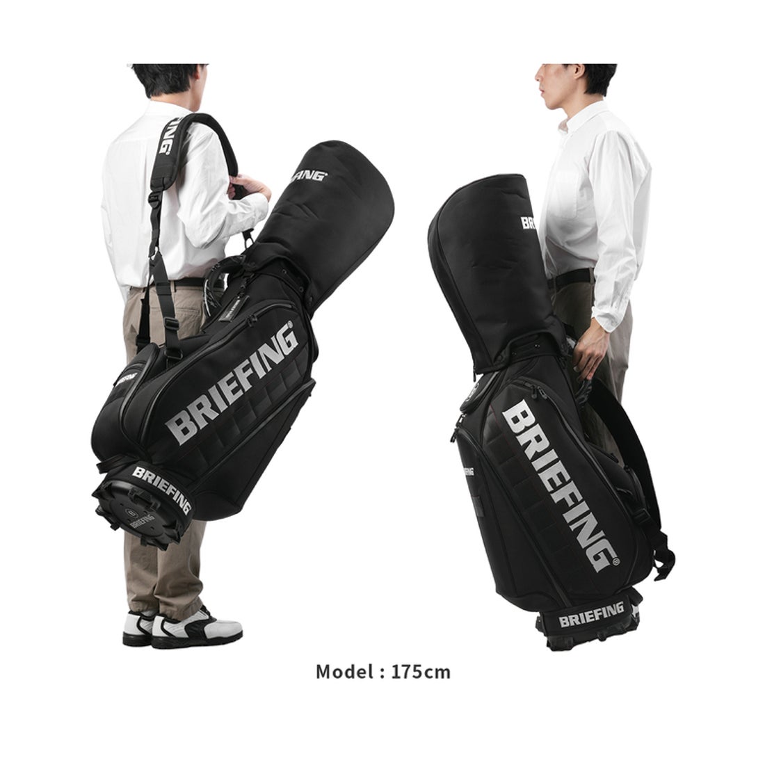 BRIEFING キャディバッグ 黒 CR5（口枠14分割＋1） BRIEFING GOLF