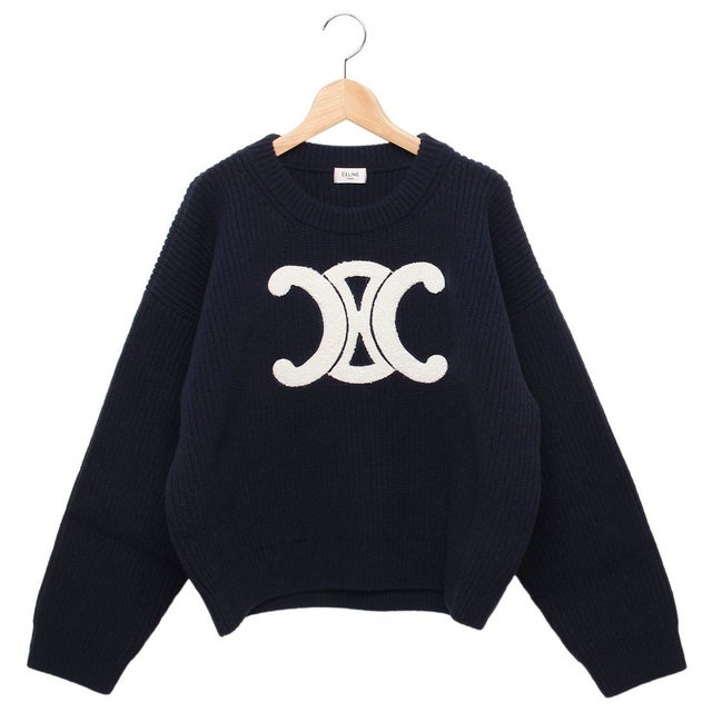 セリーヌ CELINE ニット セーター トリオンフ ボクシー クルーネック
