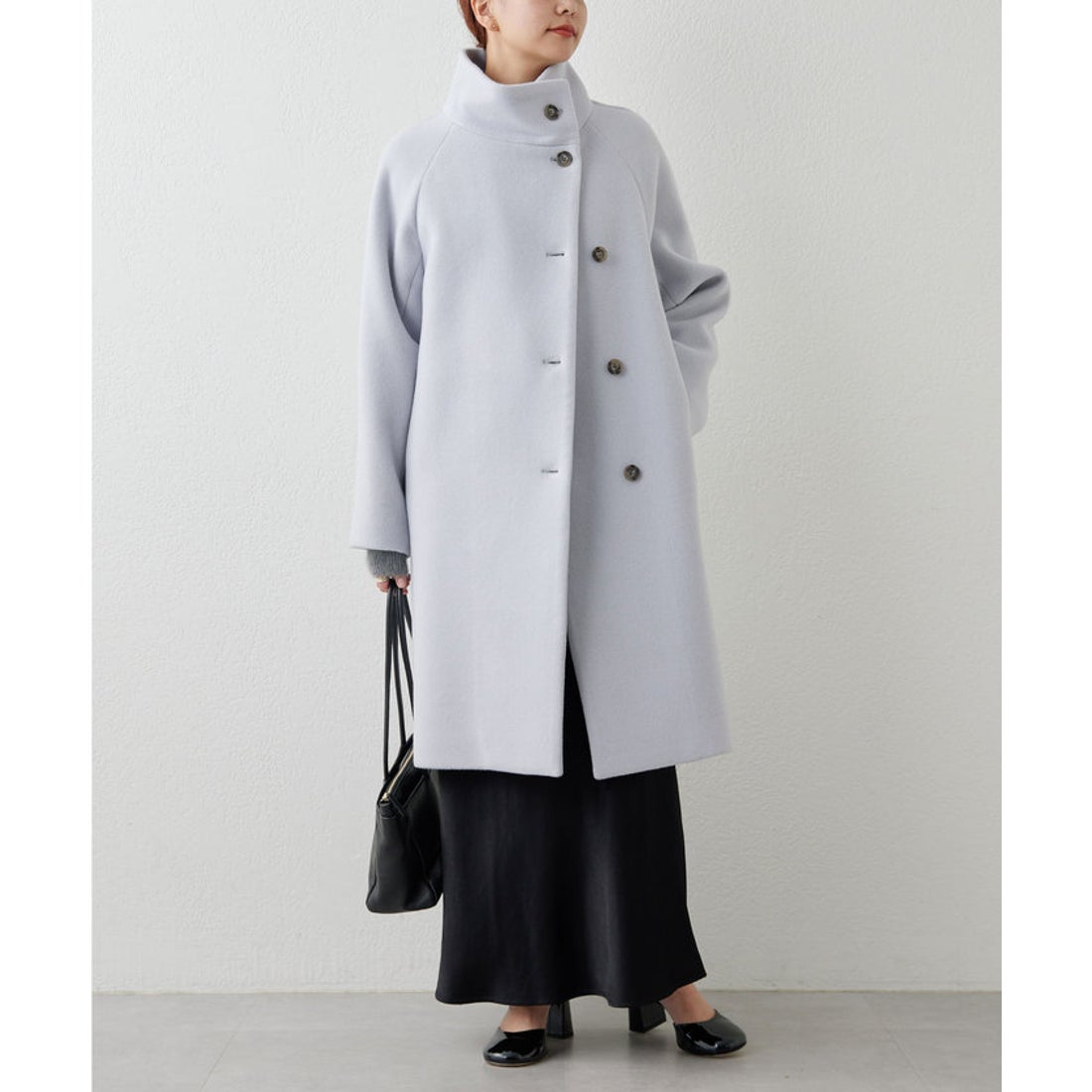 ガリャルダガランテ GALLARDAGALANTE ウールビーバースタンドカラー