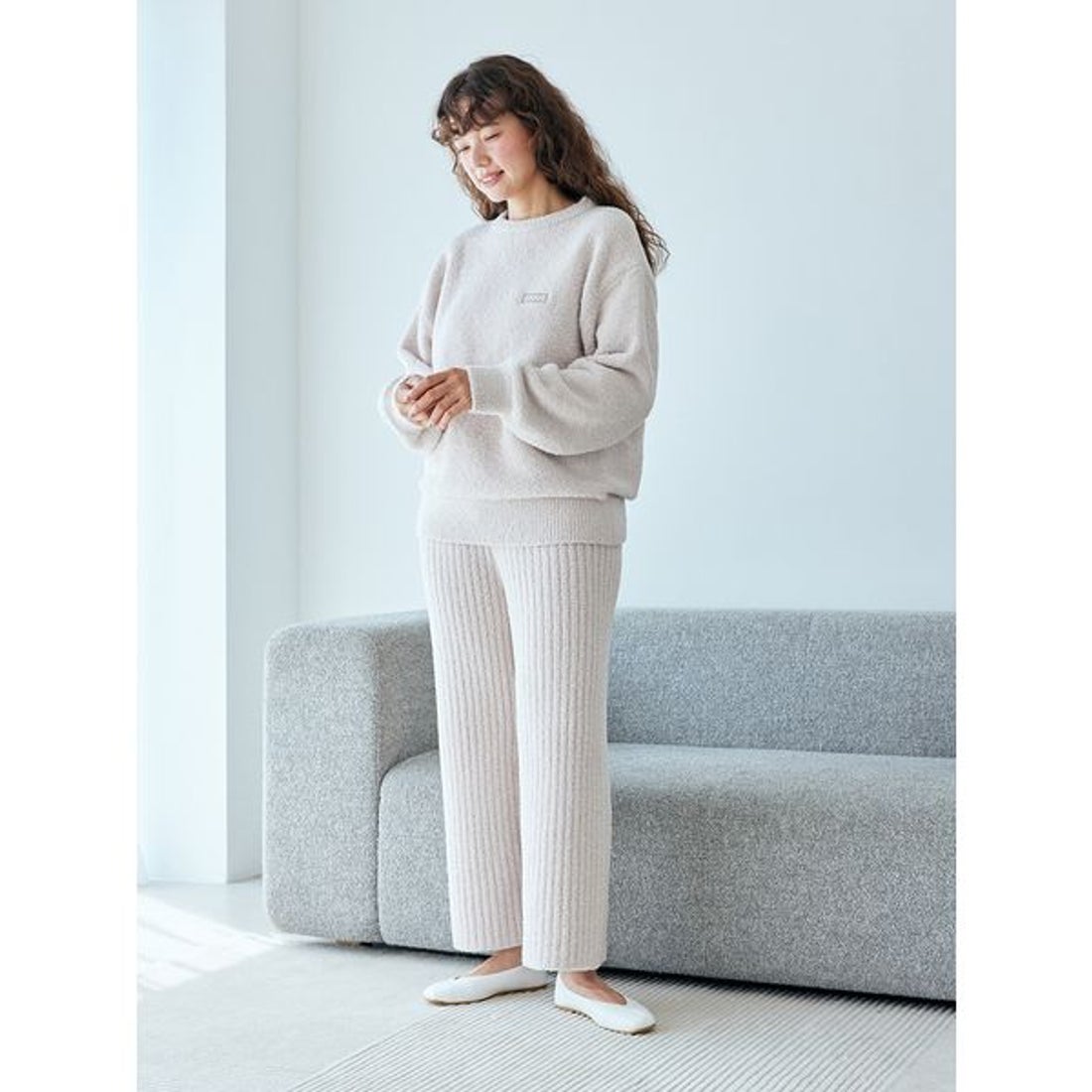 ジェラートピケ gelato pique ベーシックパウダープルオーバー&ロング