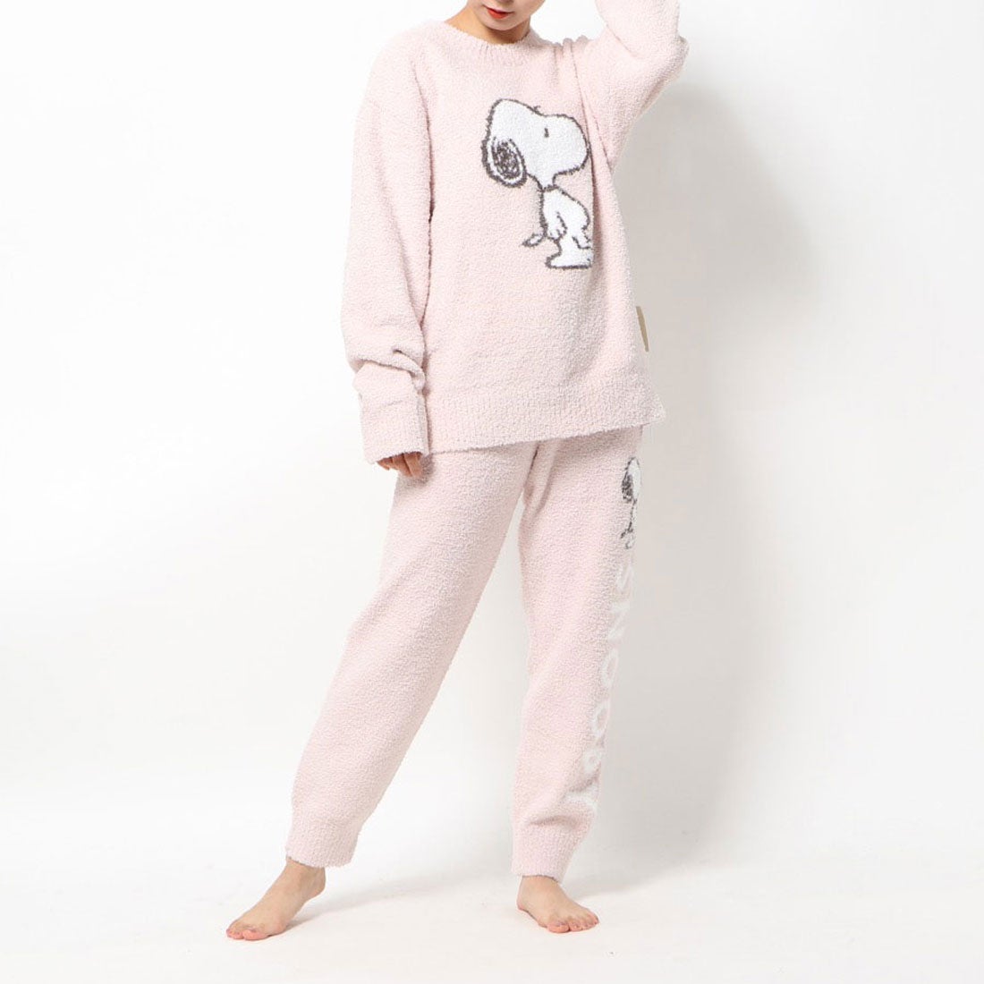 ジェラートピケ gelato pique 【PEANUTS】ベビモコジャガードプル