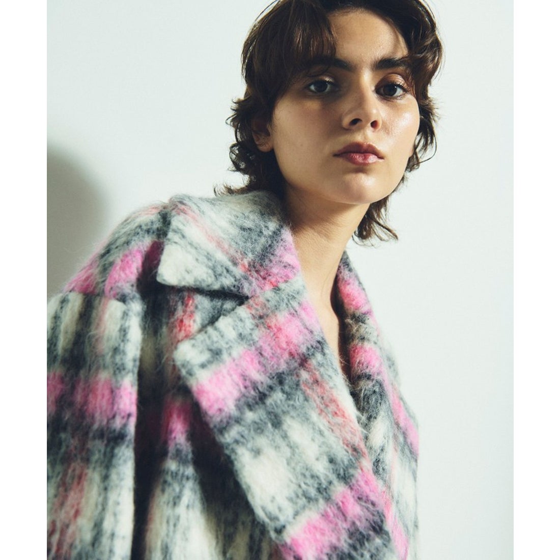 グレースコンチネンタル GRACE CONTINENTAL シャギーチェック