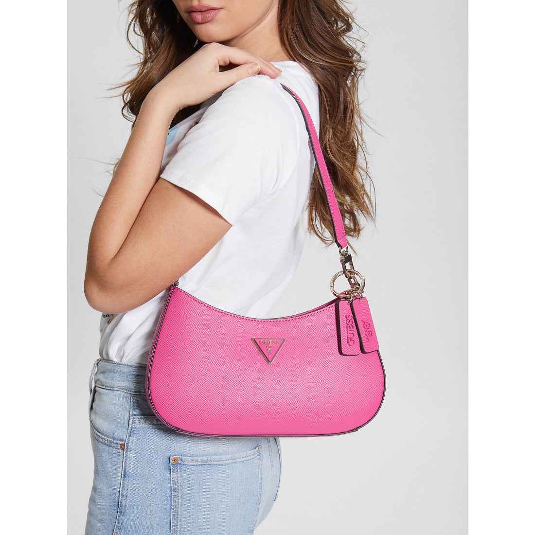 ゲス GUESS NOELLE Top Zip Shoulder Bag （WAT） ハンドバッグ