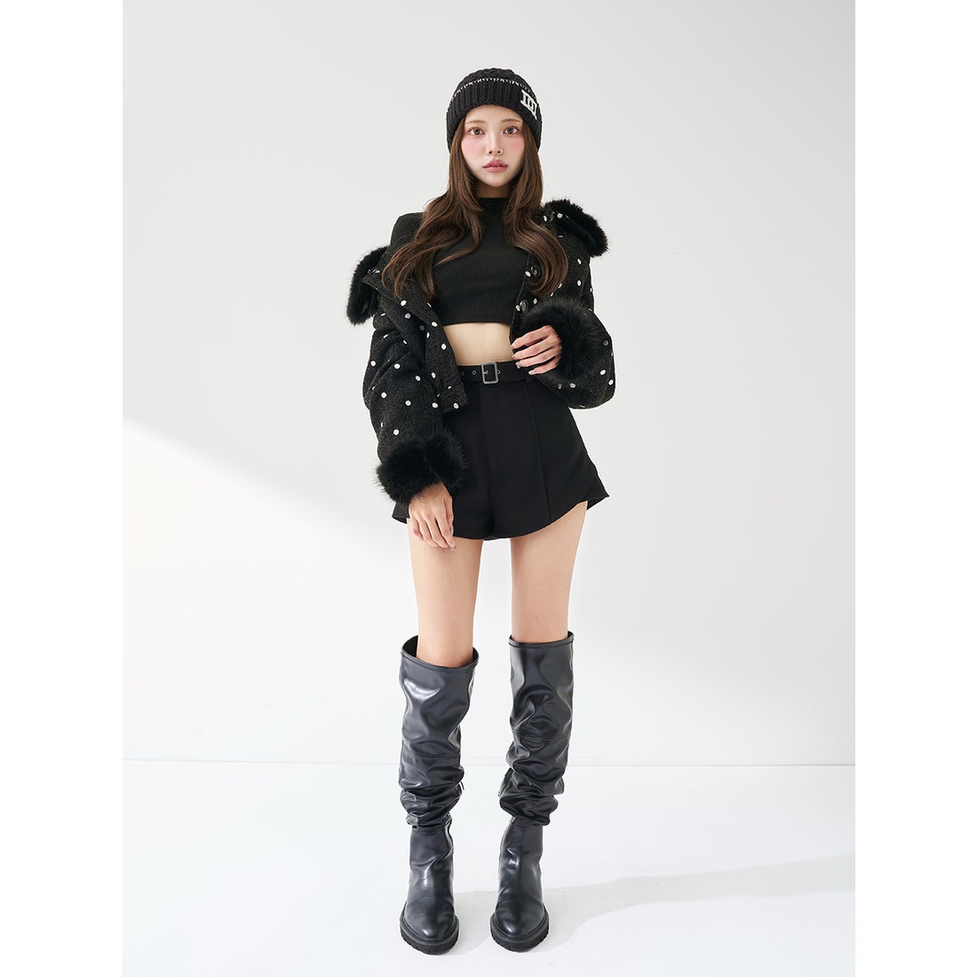 ダーリッチ Darich DDロゴバスケットニットビーニー （ホワイト