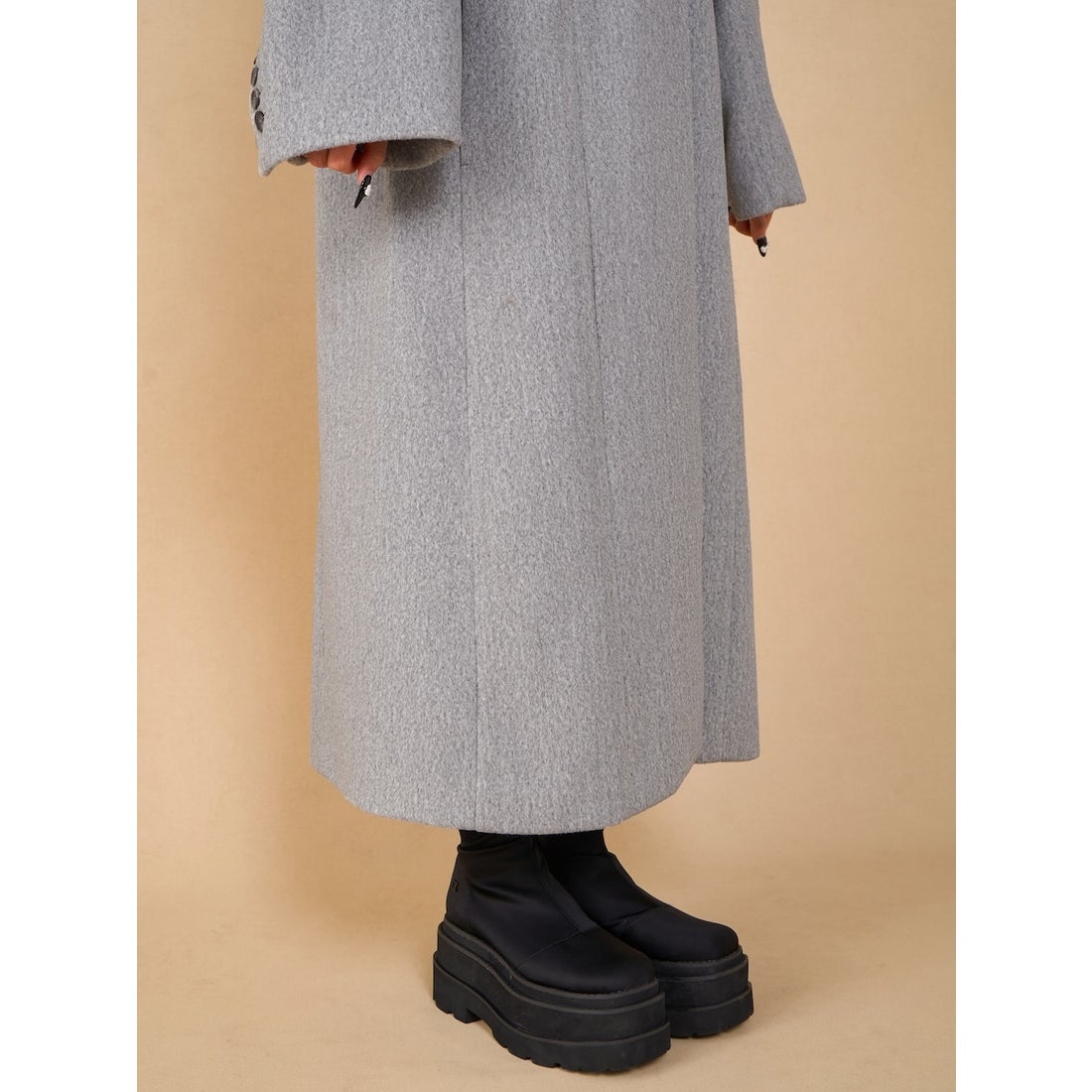 ダーリッチ Darich ベーシックテーラードロングコート （ベージュ