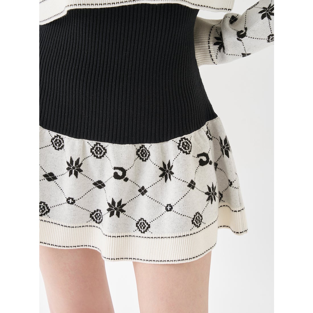 ダーリッチ Darich アンサンブルスノーロゴニットミニワンピース