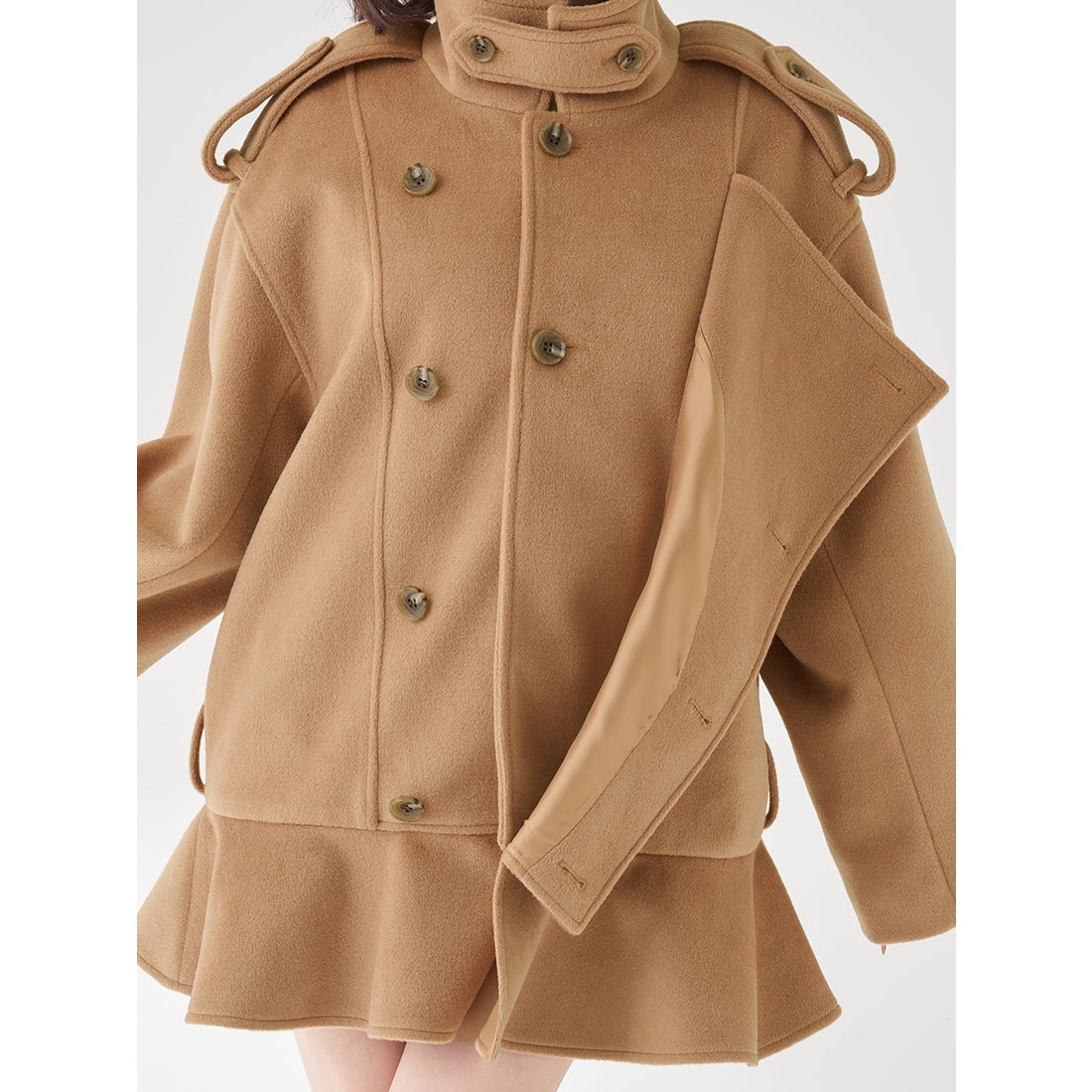 ダーリッチ Darich ドロップショルダージャケットコート （ベージュ