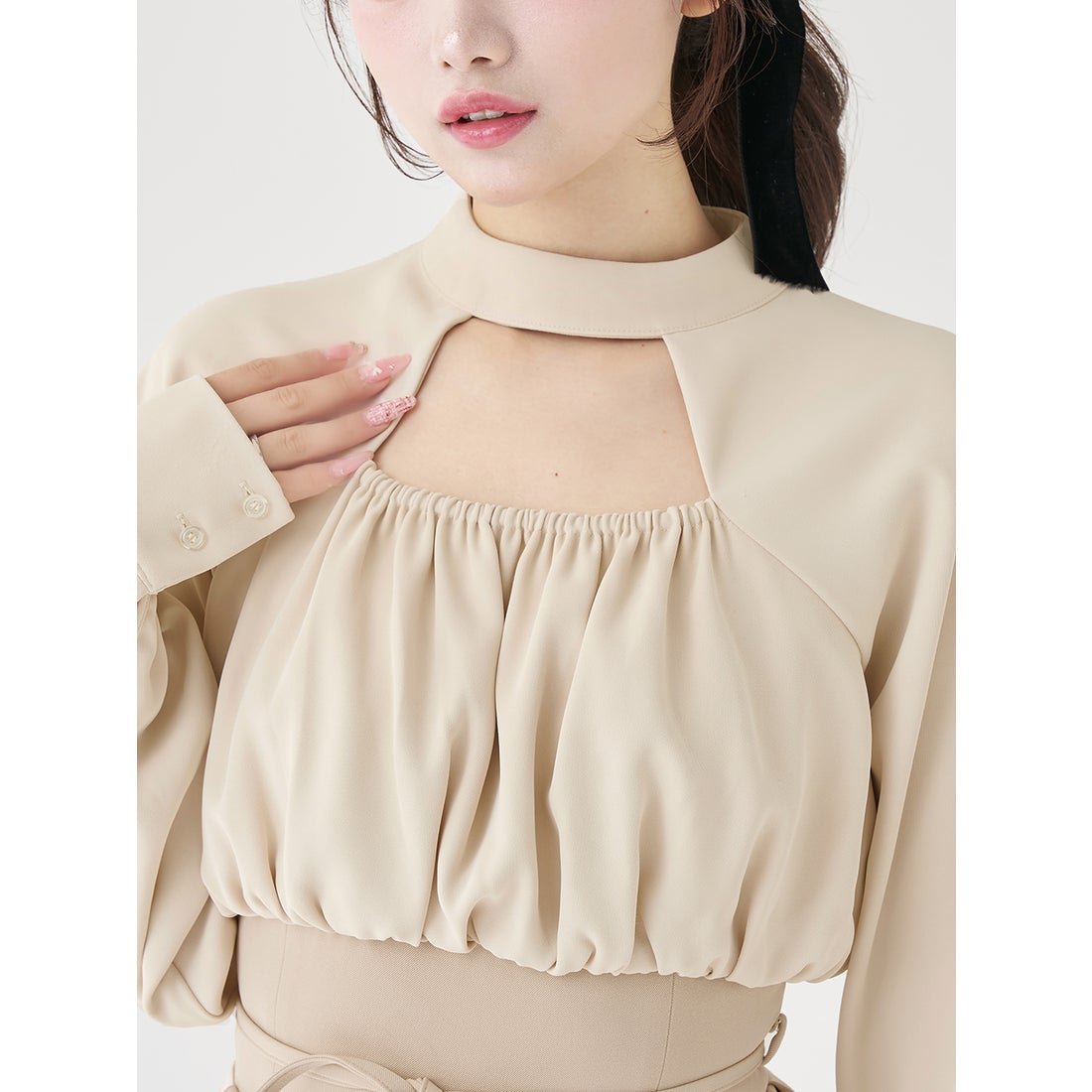 ダーリッチ Darich ドッキングコルセットプリーツミニワンピース