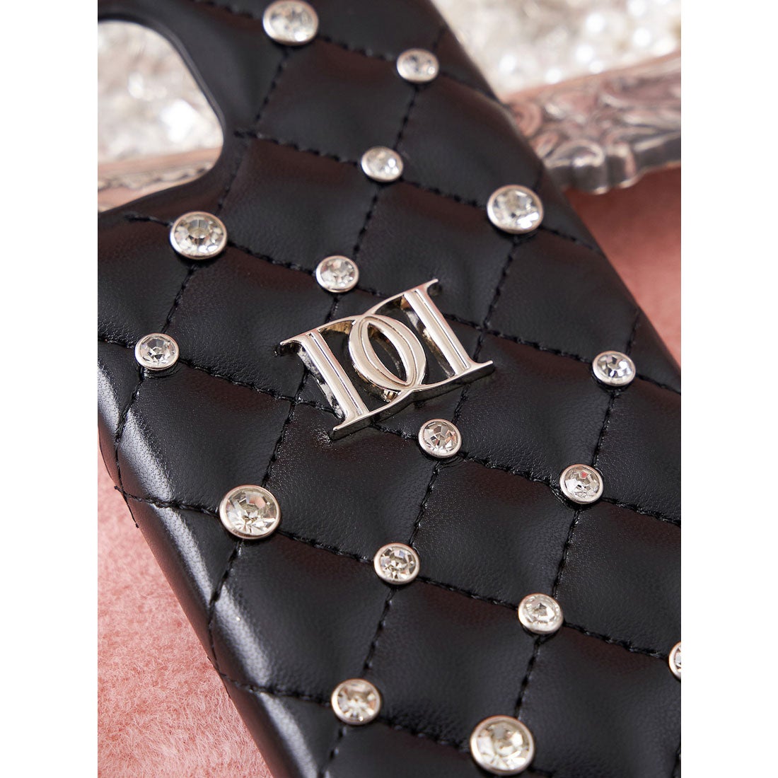 ダーリッチ Darich キルティングビジューiPhoneケース （ブラック