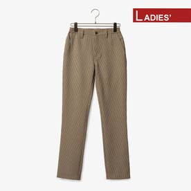 GOLF 】ガンクラブチェックパンツ(Ladies) （ベージュ） -D'URBAN