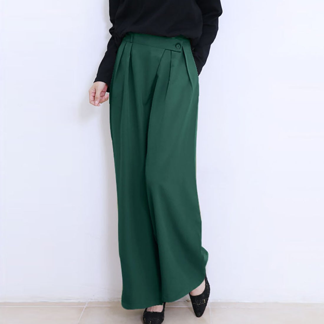 ドゥー ベル Doux Belle ワイドパンツ レディース ハイウエスト