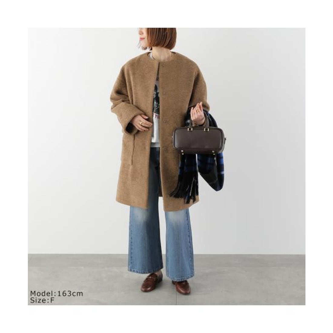 ディニテコリエ Dignite collier Dignite Collier ボアコート 80256406