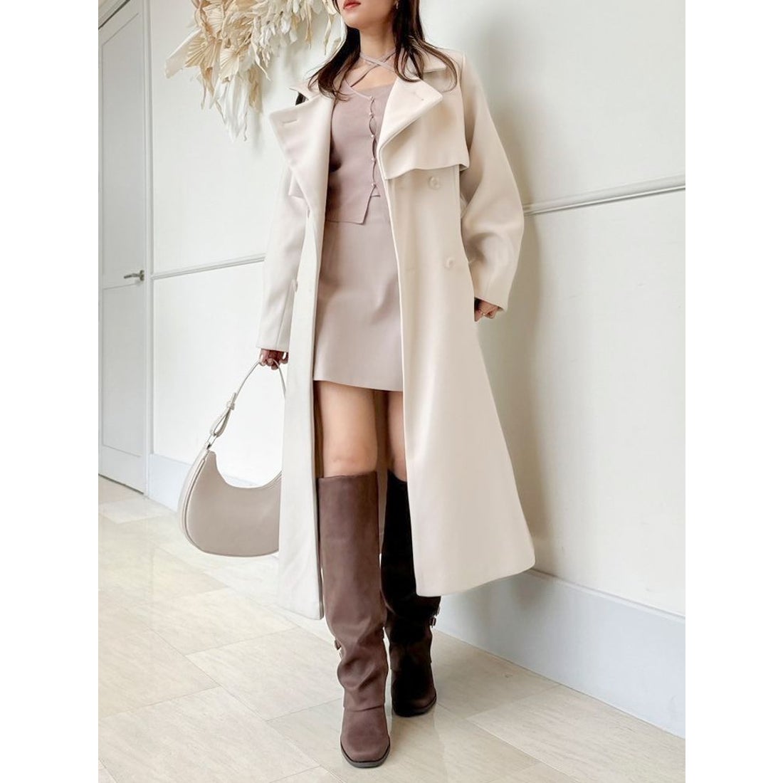 ダズリン dazzlin 2WAYカラーレディコート （アイボリー