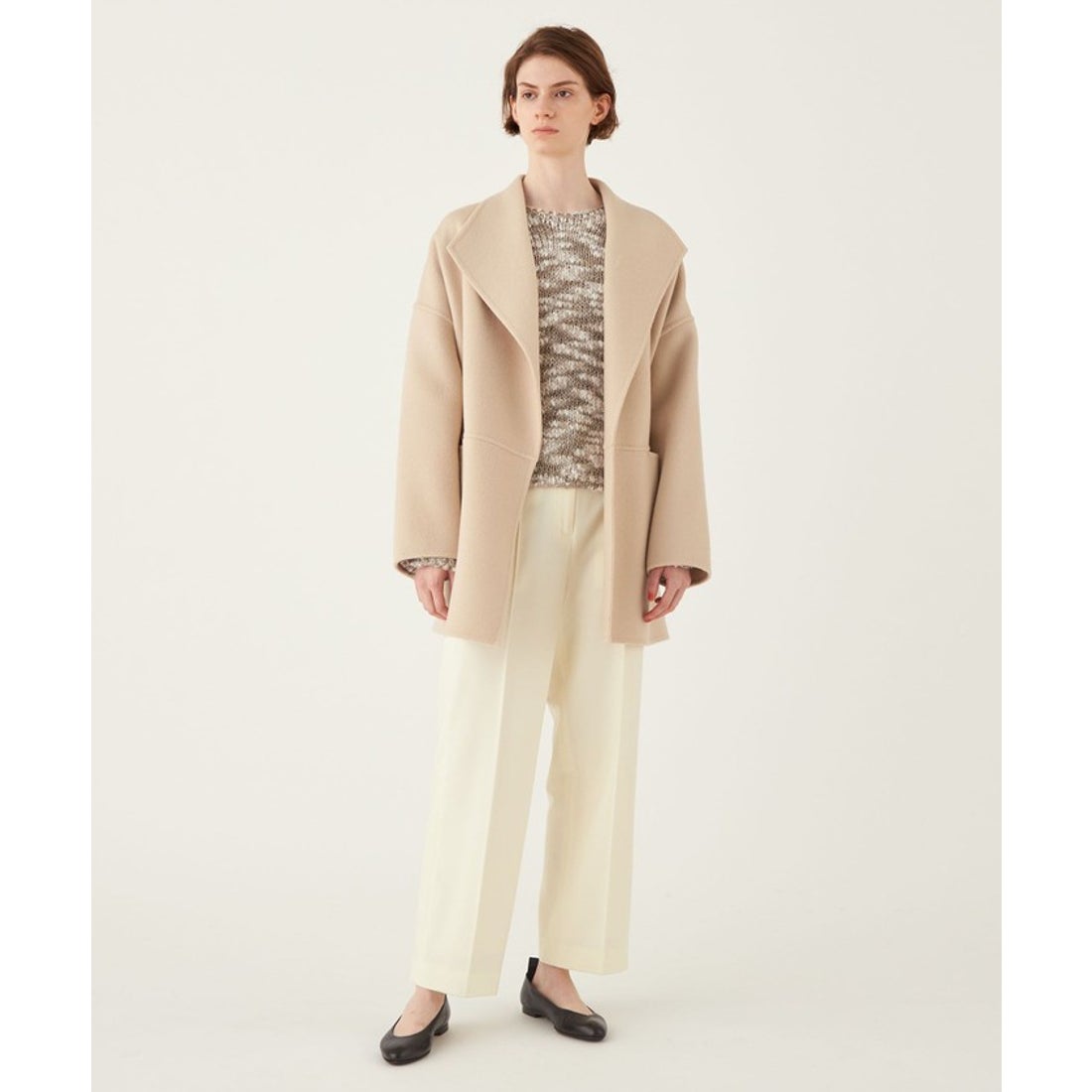 デ・プレ DES PRÉS 【一部WEB限定】ダブルフェイスメルトンビーバー