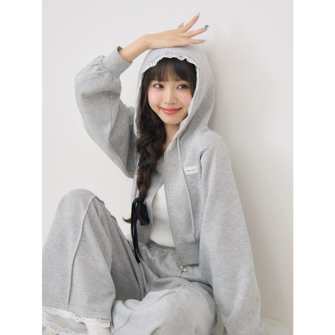 エムズエキサイト ems excite 裏起毛パーカーSETUP （GRY1） -靴