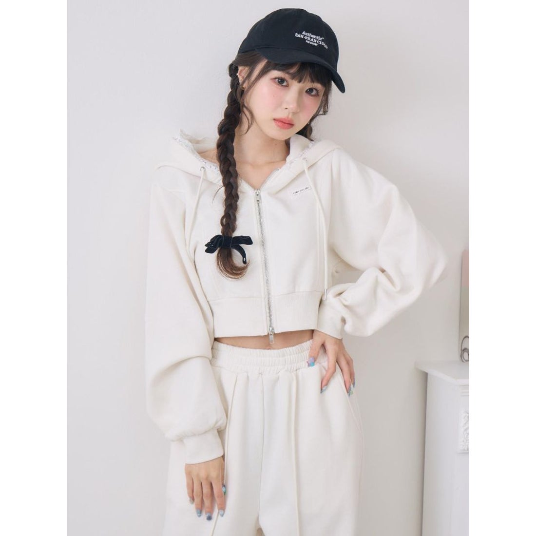 エムズエキサイト ems excite 裏起毛パーカーSETUP （WHT4