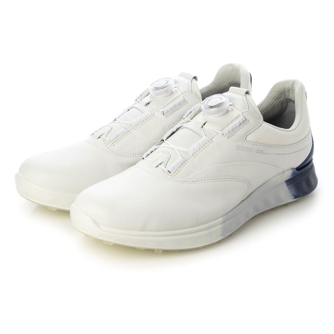 エコー ECCO ゴアテックス M ゴルフ Sスリー （WHITE/BLUE DEPTHS