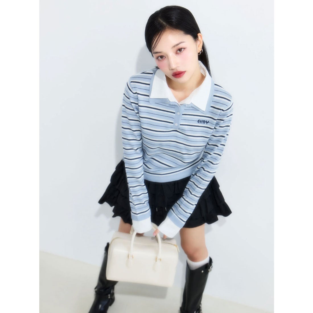 エイミーイストワール EIMY ISTOIRE フリルミニスカショーパン （WHITE