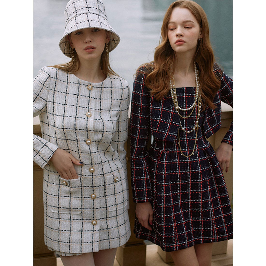 エイミーイストワール EIMY ISTOIRE eimy ribbon ツイードベアミニ