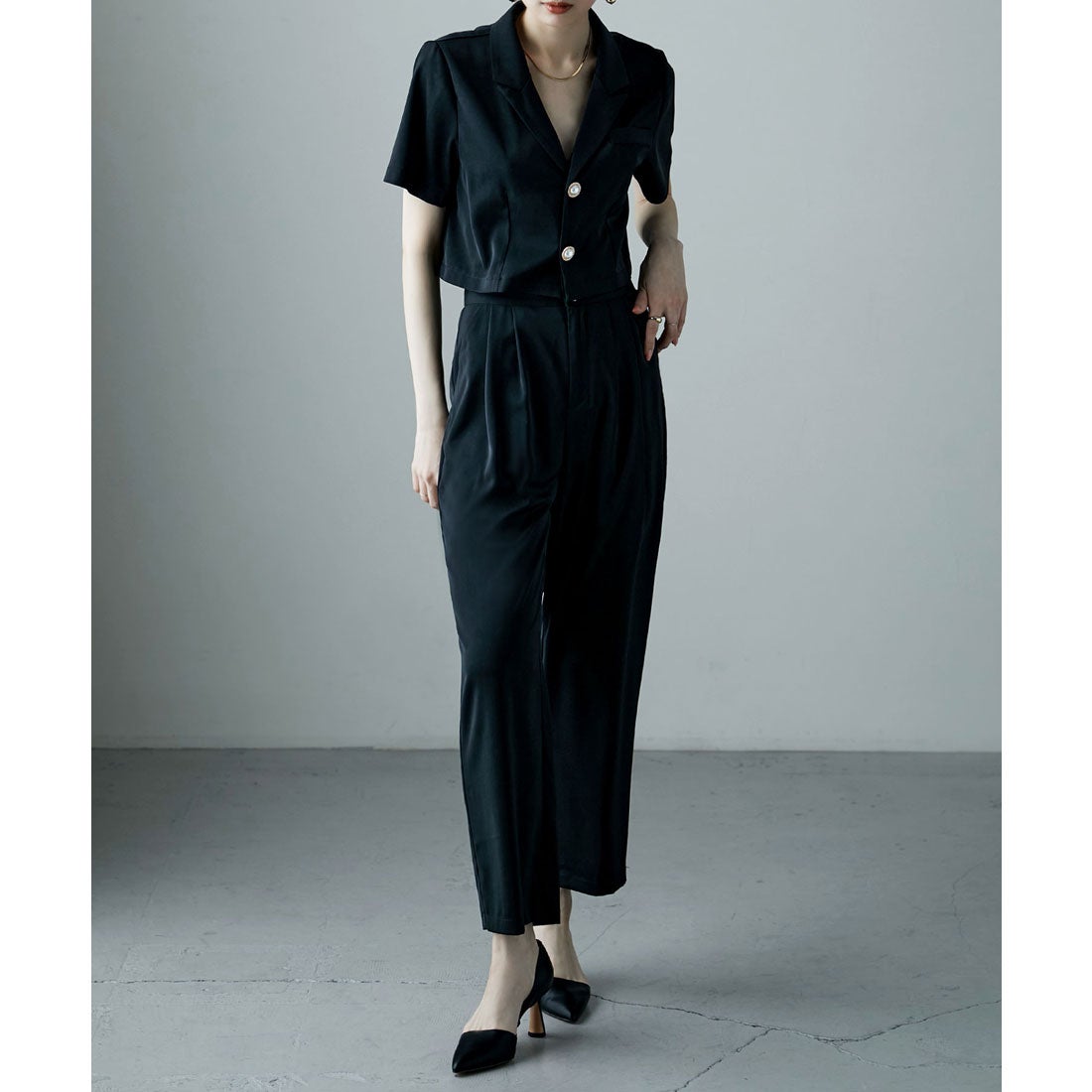 エトル etoll. 3 pieces ジャケット＆パンツ セットアップドレス