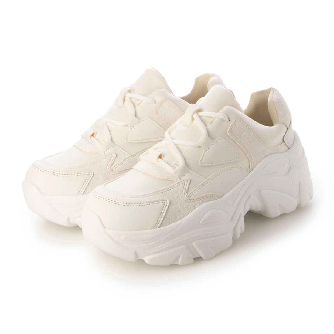 EVOL/イーボル】【XS-LLサイズ展開】軽量厚底レースアップスニーカー