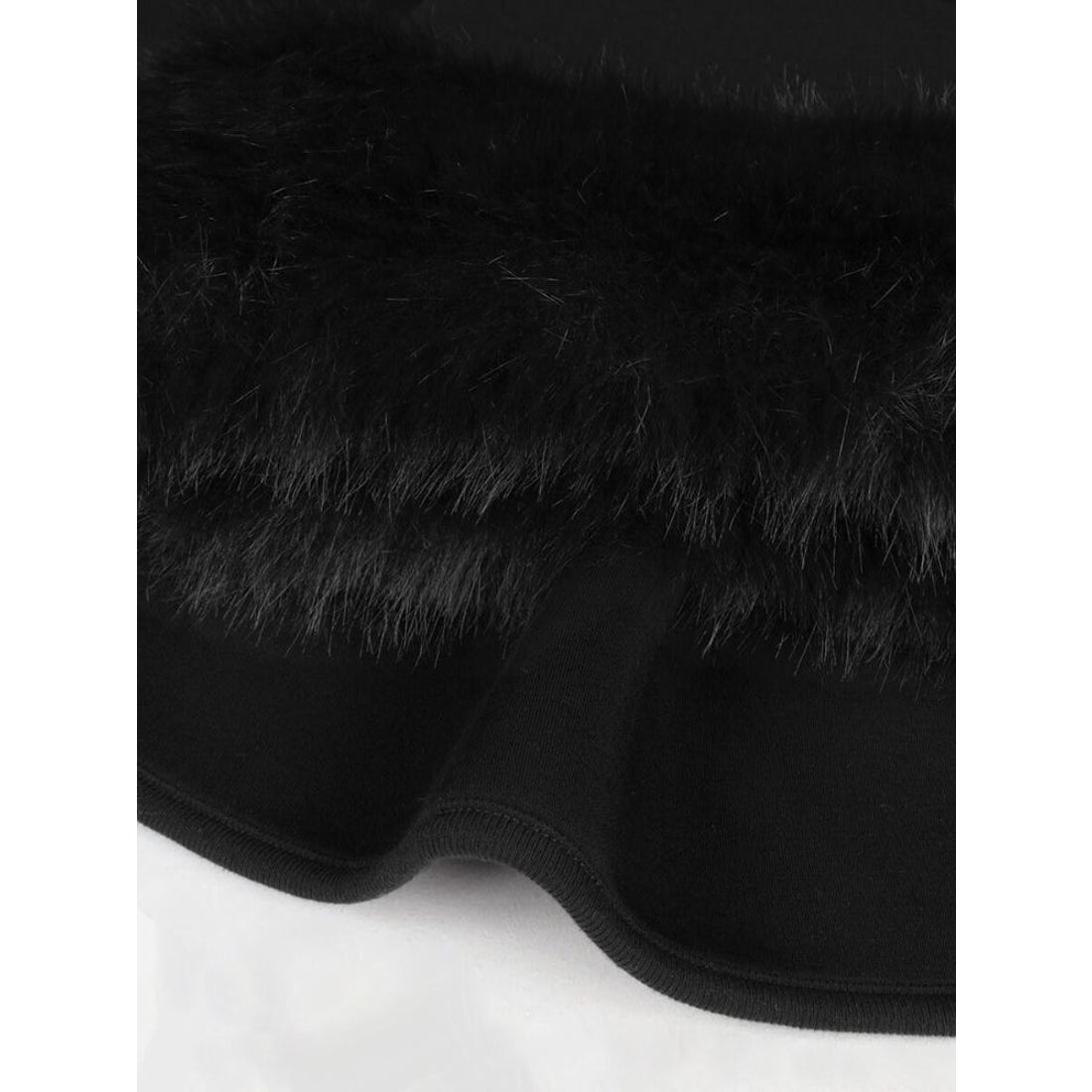 フェンネル FENNEL エコファーポンチョアウター （ブラック