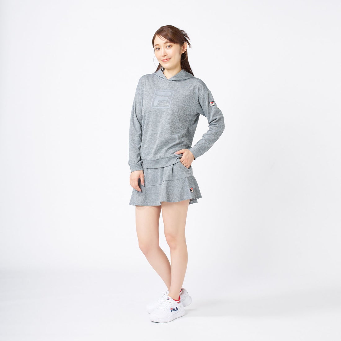 テニス】プルパーカー / レディース （グレー） -FILA（フィラ）公式