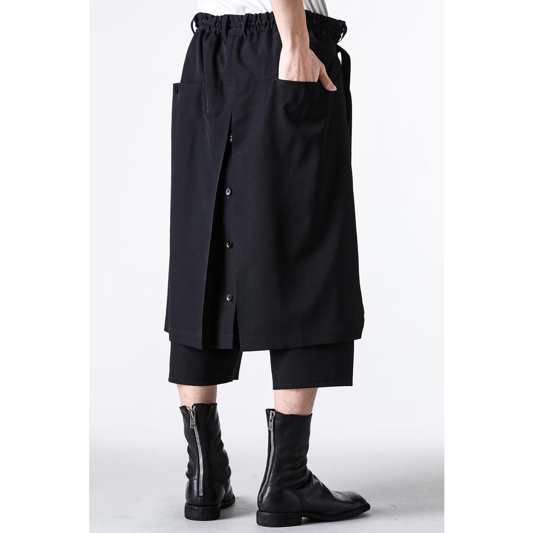 グラウンド ワイ Ground Y Standard Wrap Pants （Black） -FASCINATE