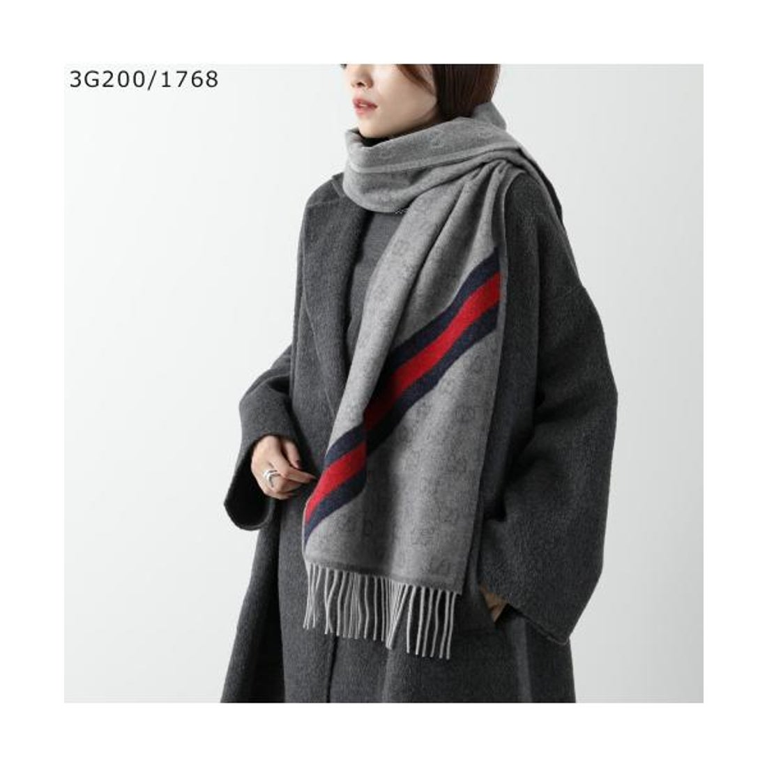 グッチ GUCCI GUCCI マフラー 570603 3G200 GGロゴ ウール （9568