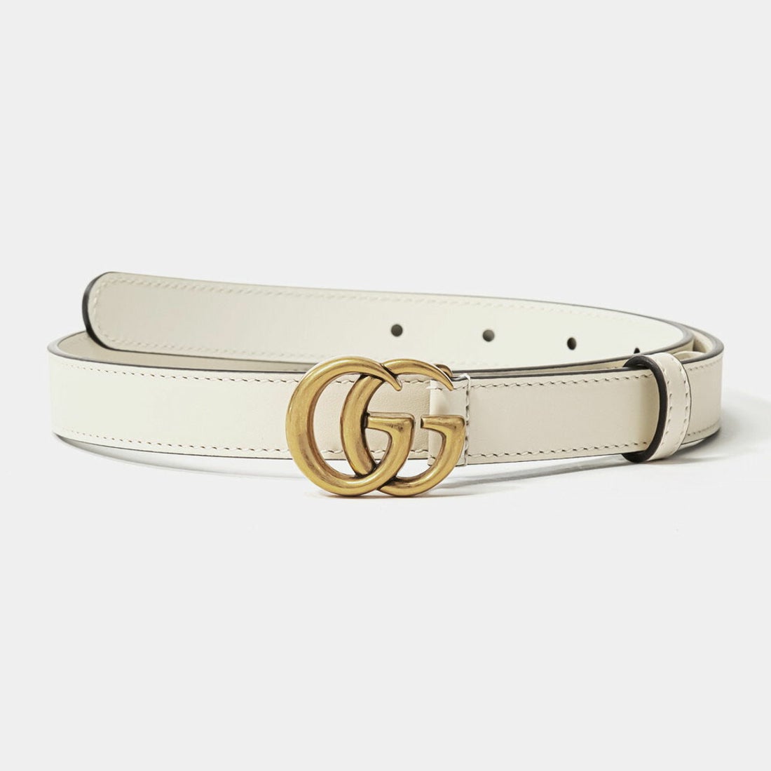 グッチ GUCCI 409417 AP00T ベルト レディース スリムベルト ダブルG