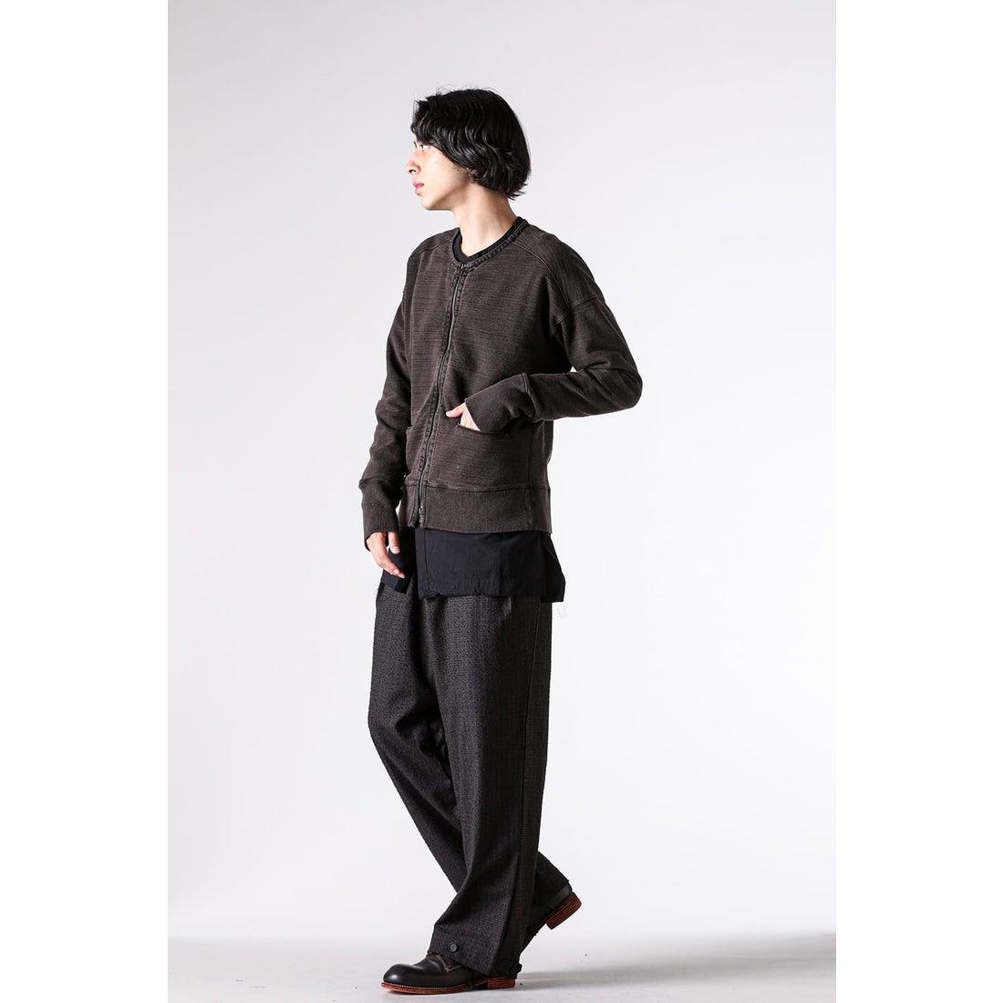 クラシカ KLASICA Anatomical Cut Zip Cardigan （Dark Olive