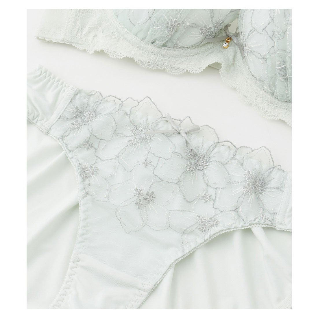 ハニーズ Honeys 【包みこむブラ】大花柄刺繍ブラセット 下着 アンダー