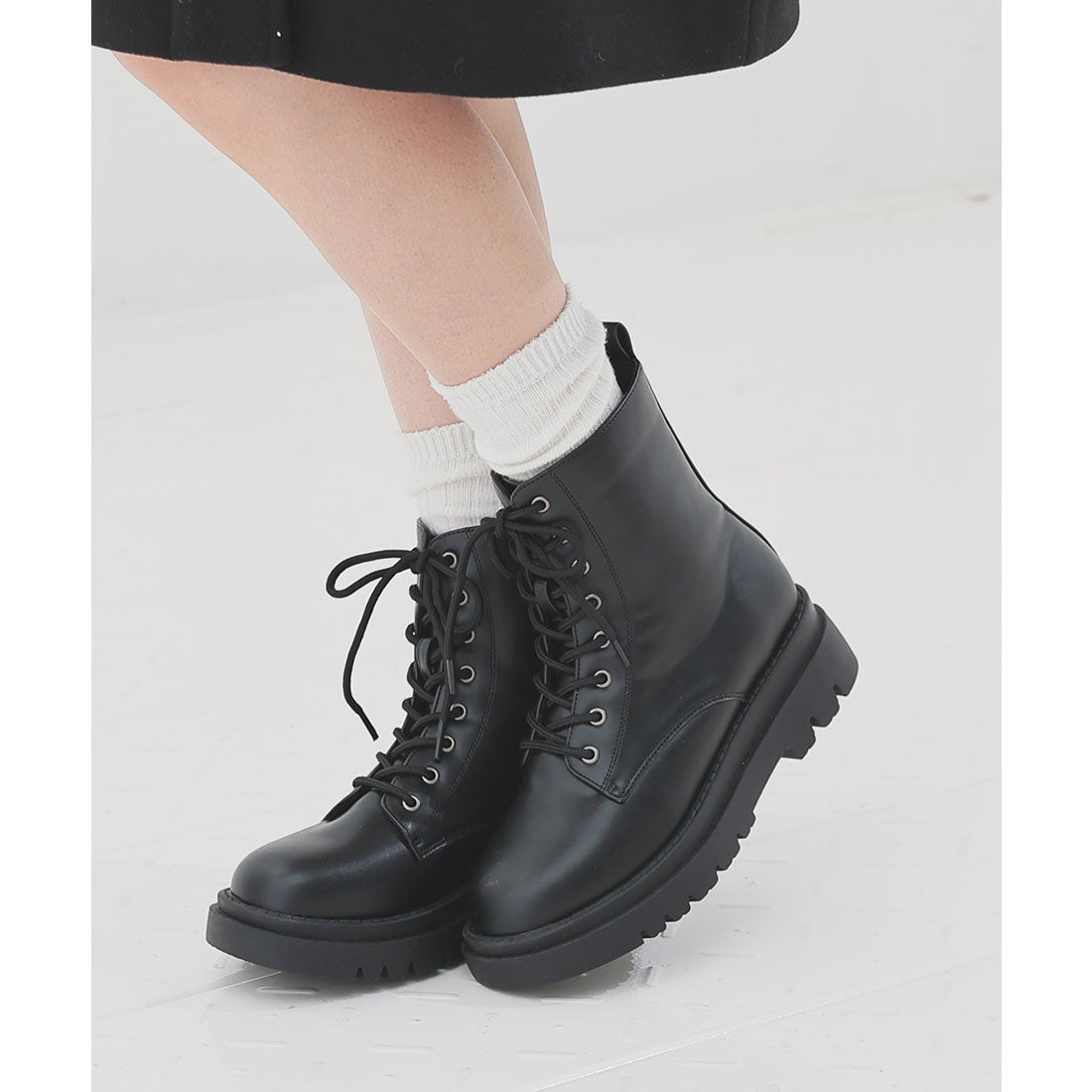 ハニーズ Honeys 厚底レースアップブーツ ブーツ 靴 シューズ ショート