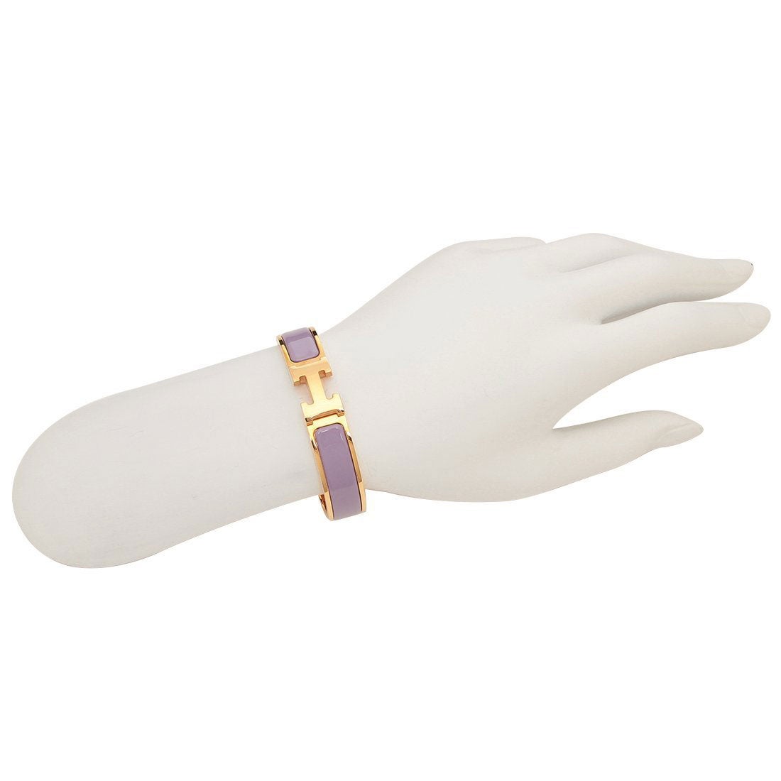 エルメス Hermes ブレスレット バングル クリックH PM リラ ピンク