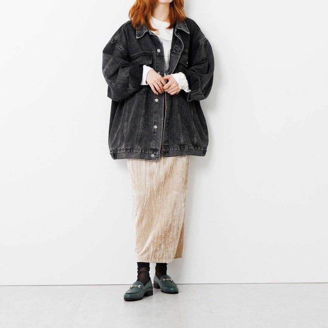 ヒミコ 卑弥呼 バブーシュビットローファー/651304 （グリーン