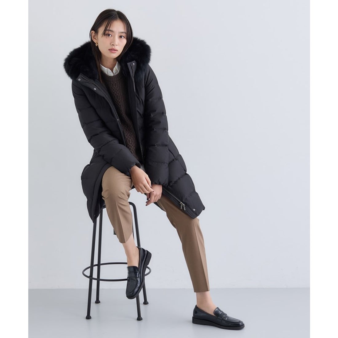 インディヴィ INDIVI 【名品／撥水／抗菌防臭】ロング丈 リサイクル