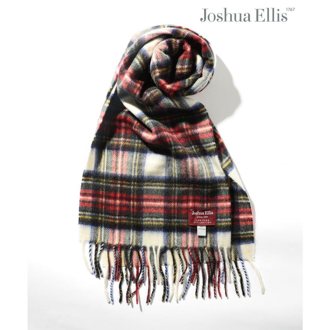 ジョシュアエリス Joshua Ellis マフラー ストール 無地 チェック