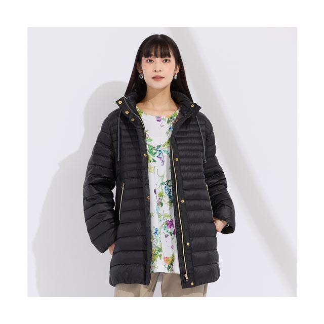 ラウドマウス 黒×マルチ花柄 ハーフジップ 刺繍ロゴ アノラック ラウド