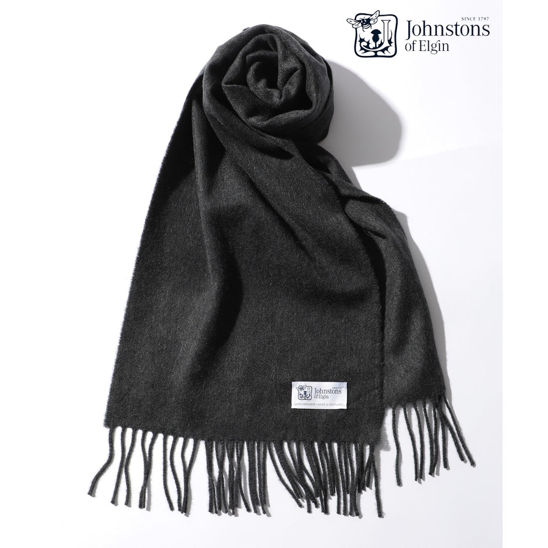 JOHNSTONS 【Johnstons / ジョンストンズ】カシミヤ100% マフラー