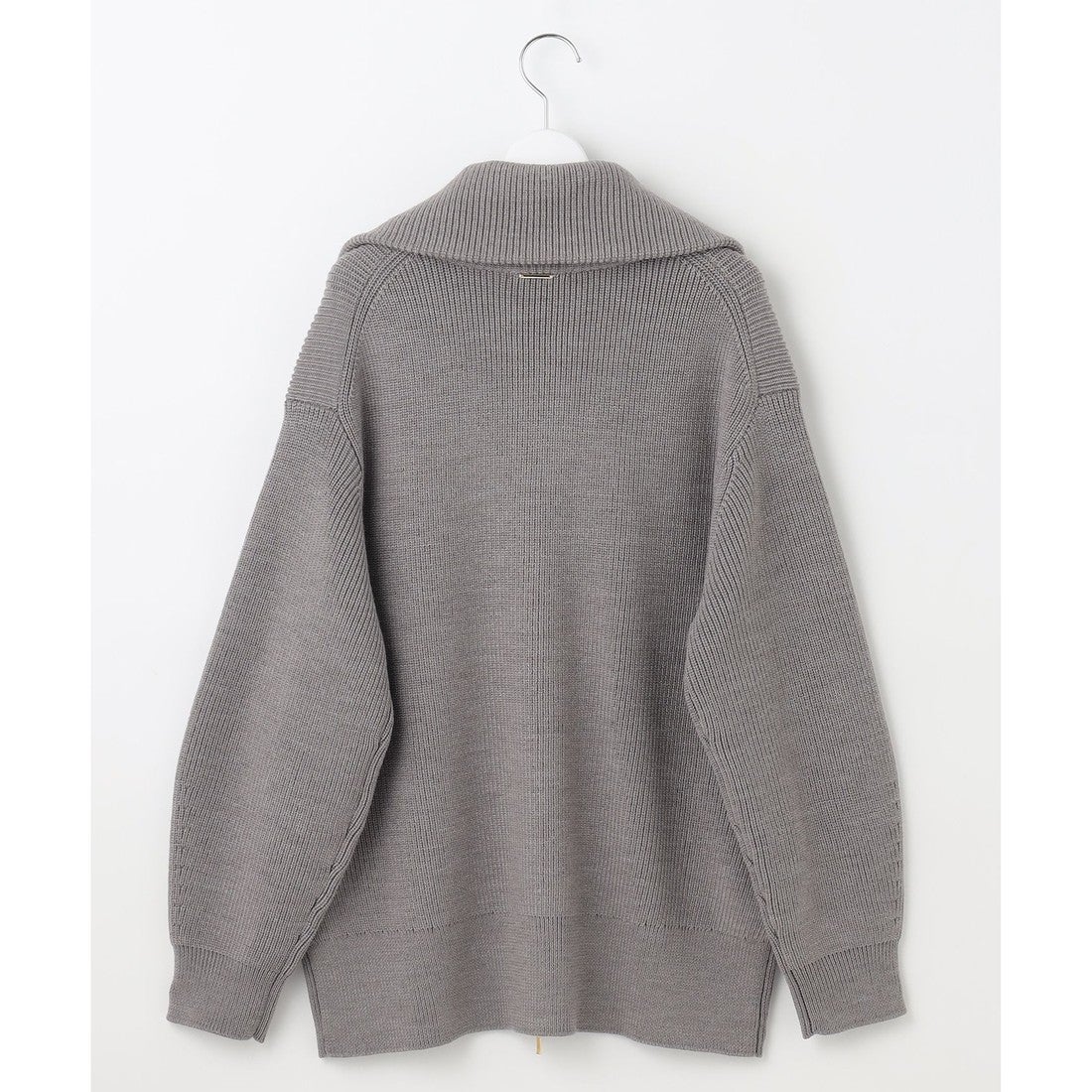 自由区 【カタログ掲載・洗える】ジップアップニット アウター