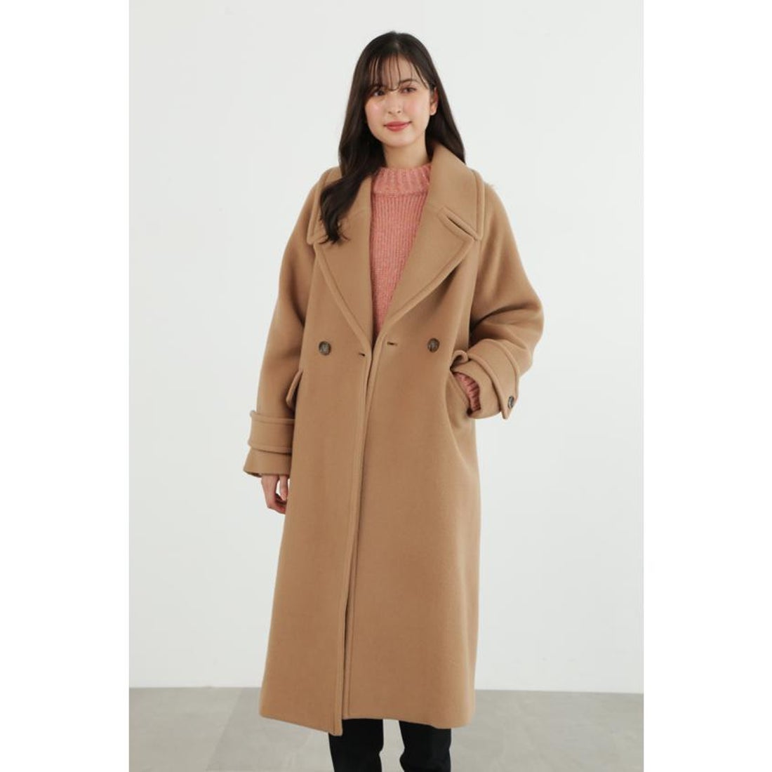 ジル スチュアート JILL STUART ダブルビーバーロングコート