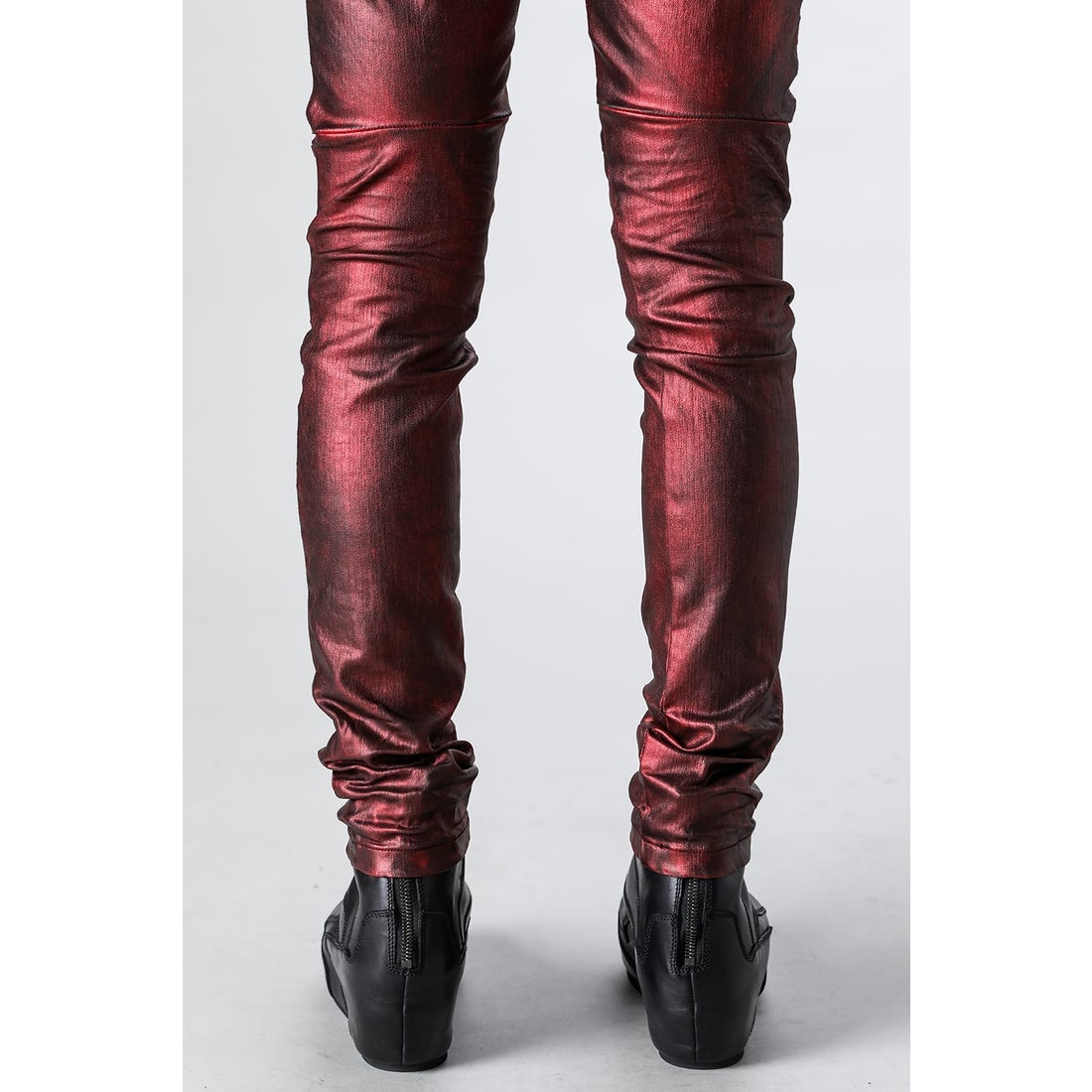 JULIUS 10oz Coated Strerch Denim Skinny Pants（BLOOD） - Osaka