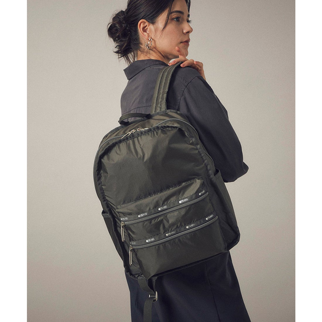 レスポートサック LeSportsac FUNCTIONAL BACKPACK （グラベルC