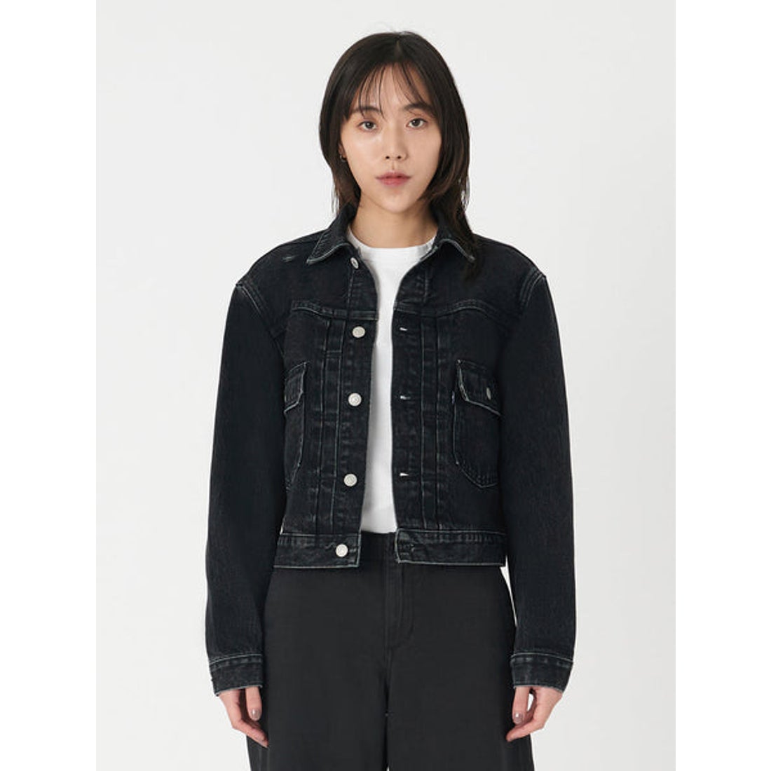 リーバイス LEVI'S TYPE II トラッカージャケット ブラック MOJ