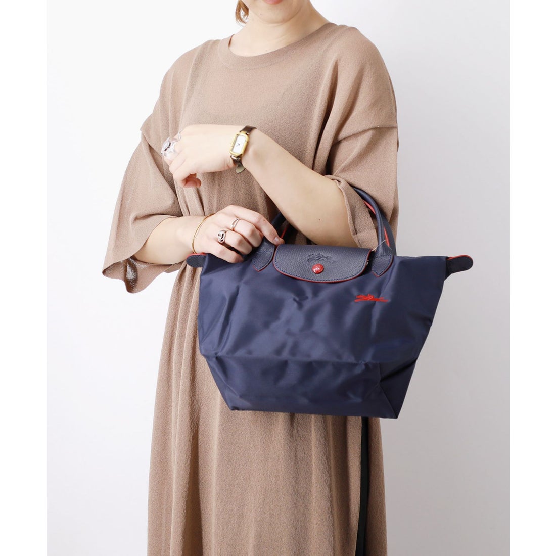 プリアージュクラブ LE PLIAGE CLUB TRAVEL BAG ネイビー ロンシャン