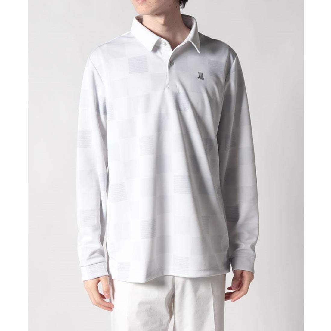 LANVIN SPORT 総柄プリント長袖シャツ【吸汗速乾/蓄熱保温/ECO