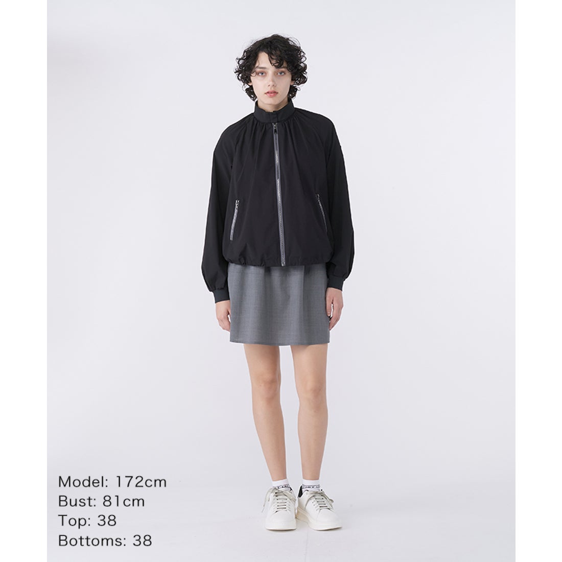 ランバン スポール LANVIN SPORT ギャザーデザインブルゾン【はっ水