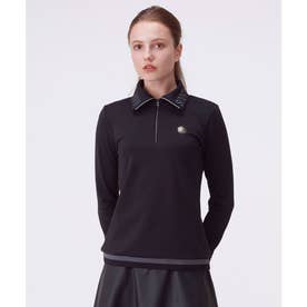 ランバン スポール LANVIN SPORT ロールカラーハーフジップ長袖シャツ