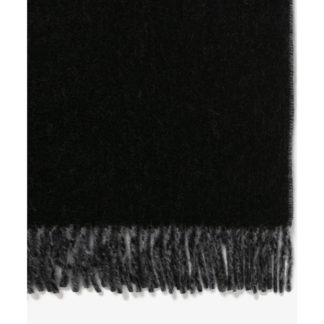 ラコステ LACOSTE リバーシブルメリノウールマフラー （グレー