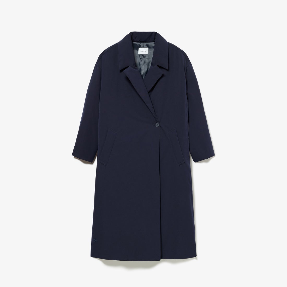 ラコステ LACOSTE パデッドロングチェスターコート （ネイビー